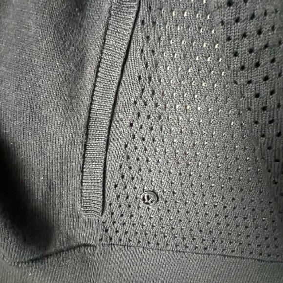 Lululemon Still Movement Open Split Back Hooded Knit Cardigan Yoga Athleisure - Picture 4 of 7